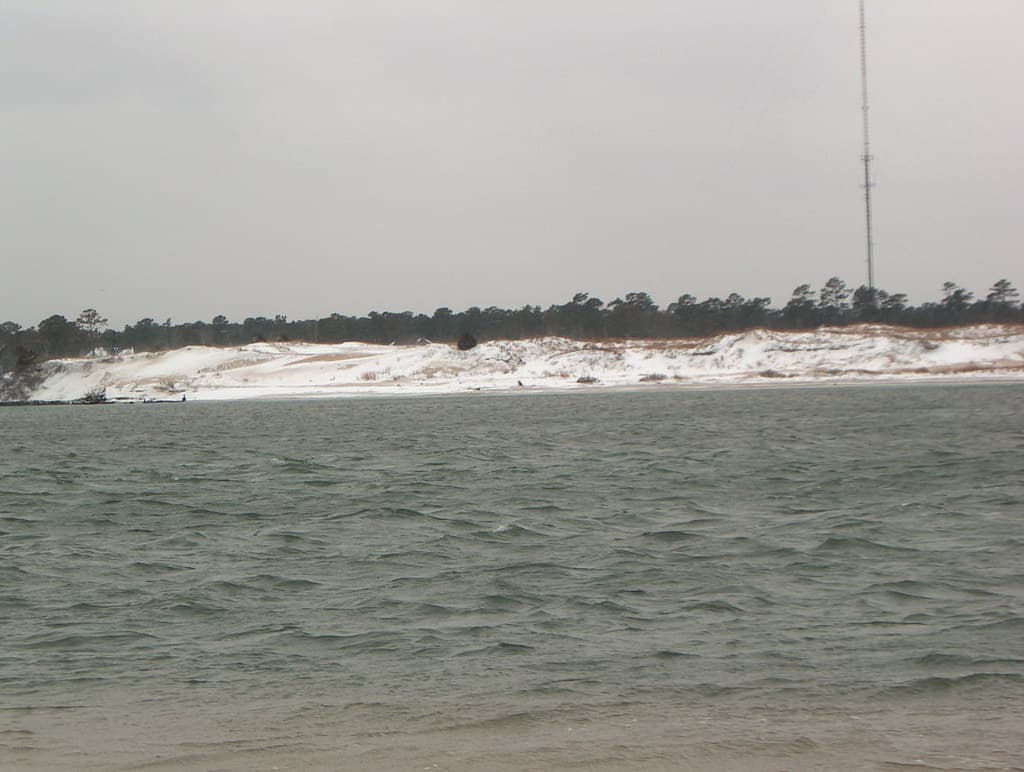 Snow on Masonboro Island