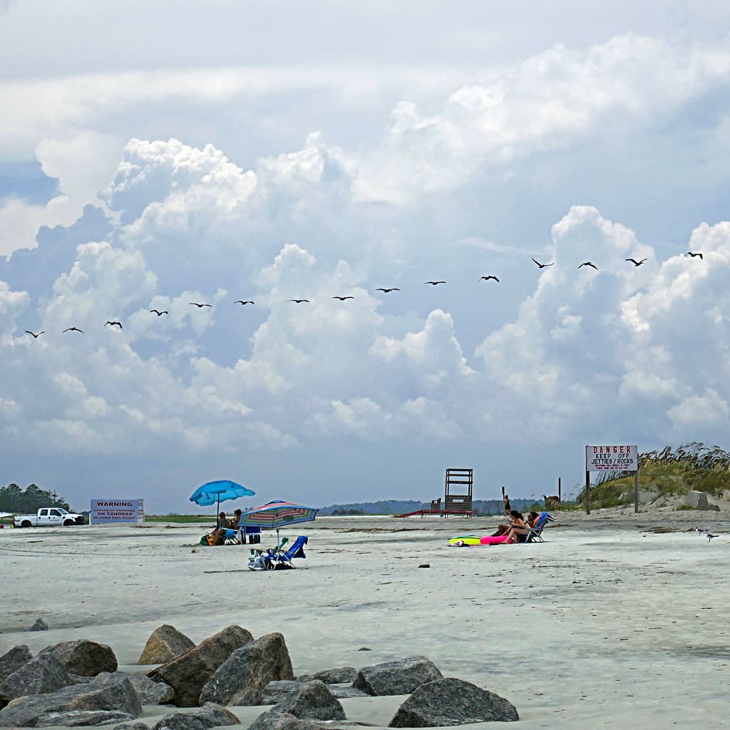 Tybee Island Beach, Georgia, USA