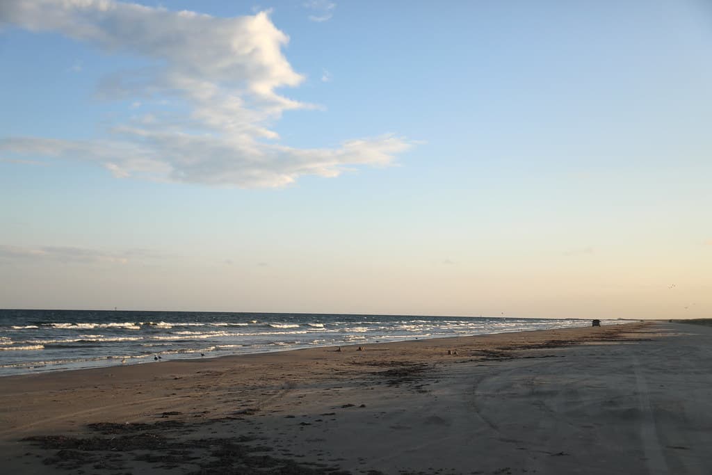 Mustang Island State Park Beach view 3
