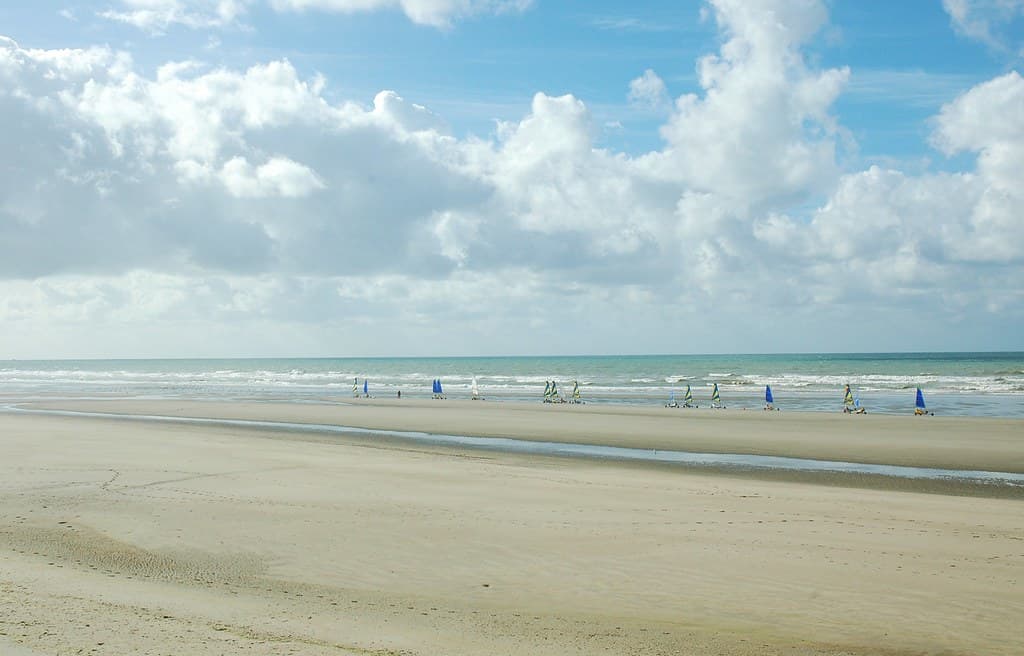 Les chars a voiles,plage de Quend Plage,Somme