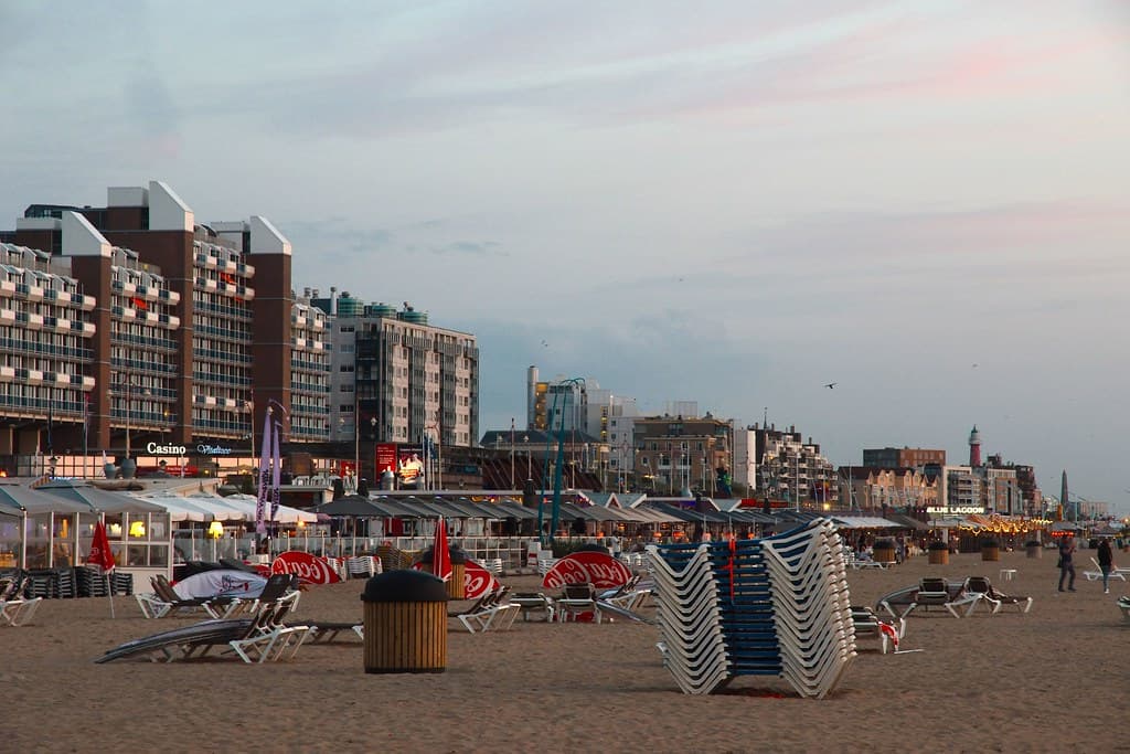 On the beach