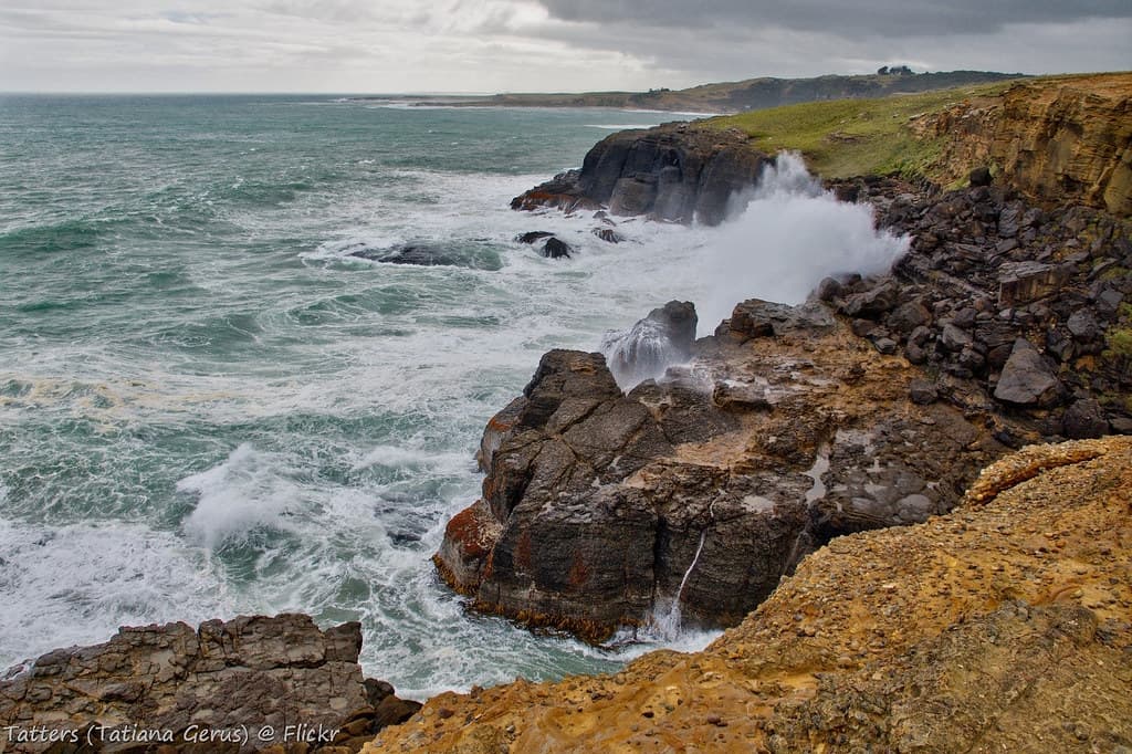 Slope Point - the southernmost point of  New Zealand.