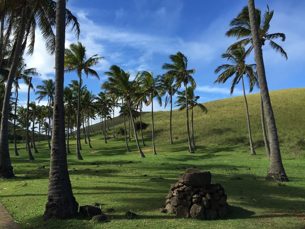 Anakena Beach, the North Coast, Rapa Nui (Easter Island), Chile, Polynesia, Oceania.