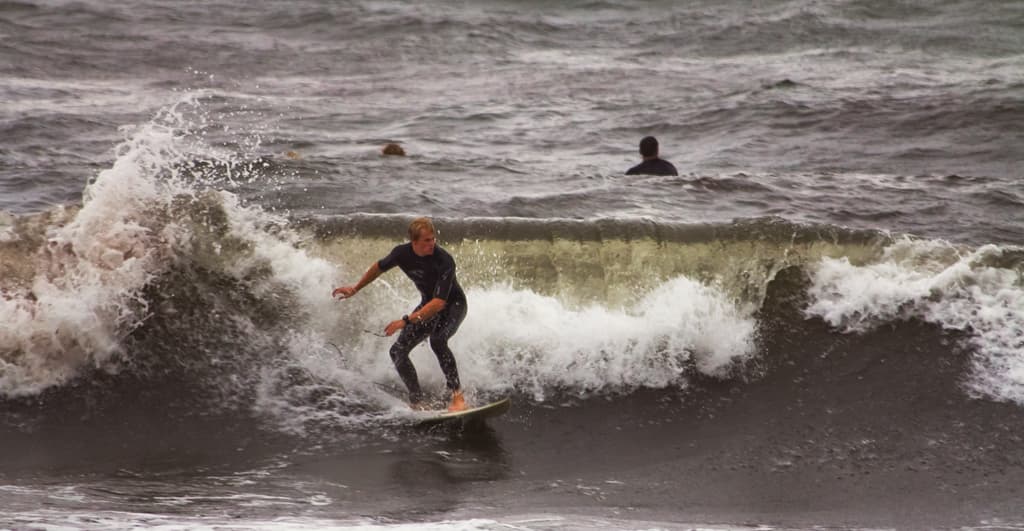 Pre-Irene Surf At Second