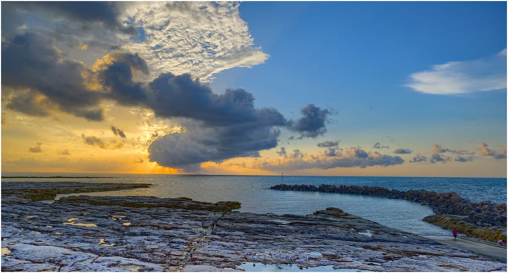 After the storm has passed - sunset from Nightcliff Boatharbour, Darwin Harbour, NT, Australia - Part 1