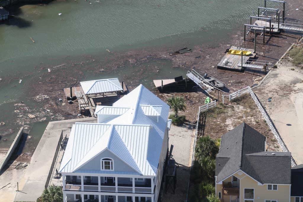 South Carolina Gov. Henry McMaster visits the coast in the aftermath of Hurricane Ian