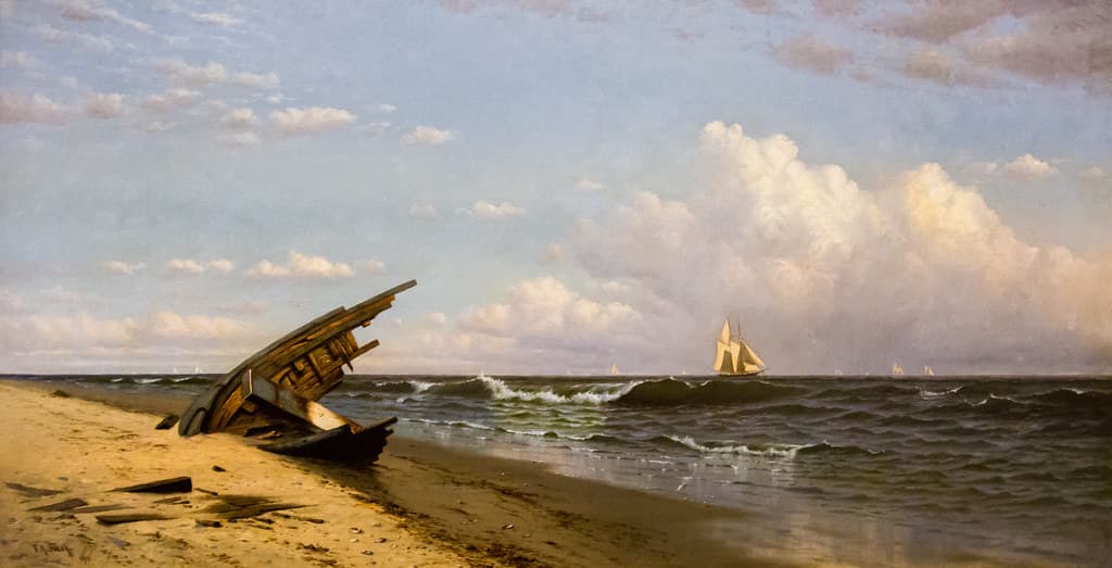 The Schooner Progress Wrecked at Coney Island