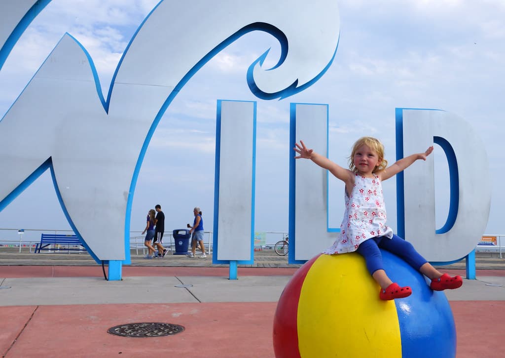 Wildwood Boardwalk Beach view 2