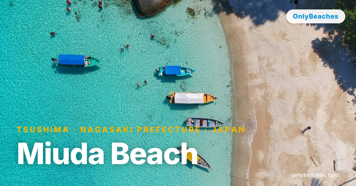 Miuda Beach: Tsushima's White Sand & Turquoise Water Escape | OnlyBeaches