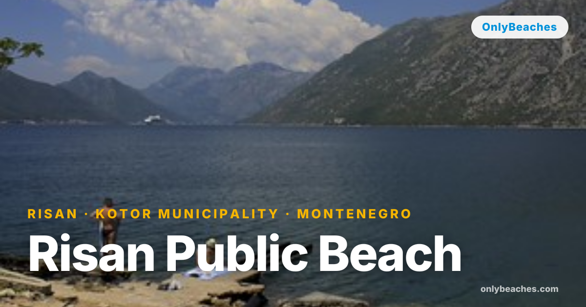 Risan Public Beach: Calm Pebble Swimming in Kotor Bay, Montenegro ...