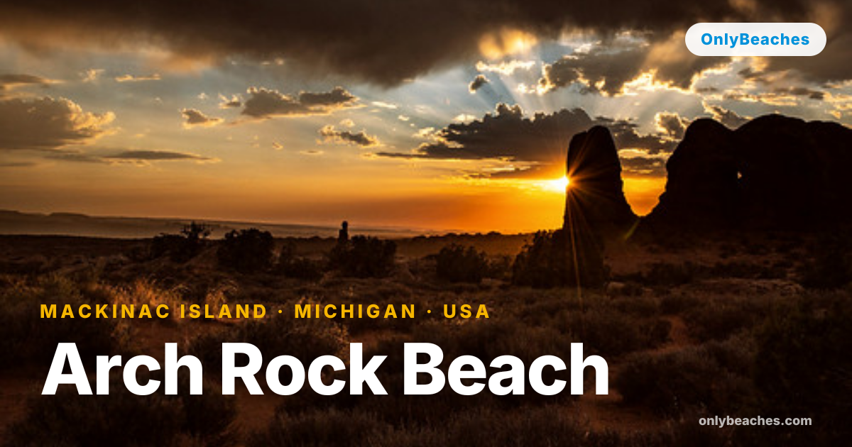 Arch Rock Beach: Mackinac Island's Limestone Cove | Michigan | OnlyBeaches